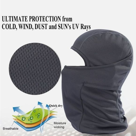 US Camo Face Mask Hunting Tactical Balaclava Cycling Hunting Hat for Men Women - Picture 3 of 3